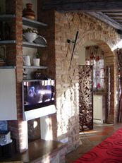 Angolo TV + Caminetto Sala pranzo 